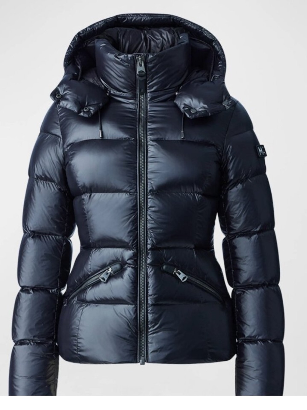 Mackage Madalyn Lustrous Down V Jacket Black